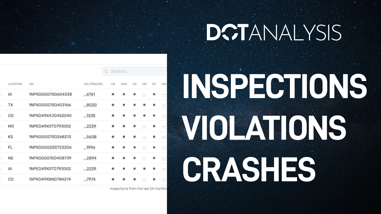 Inspections, Violations & Crashes