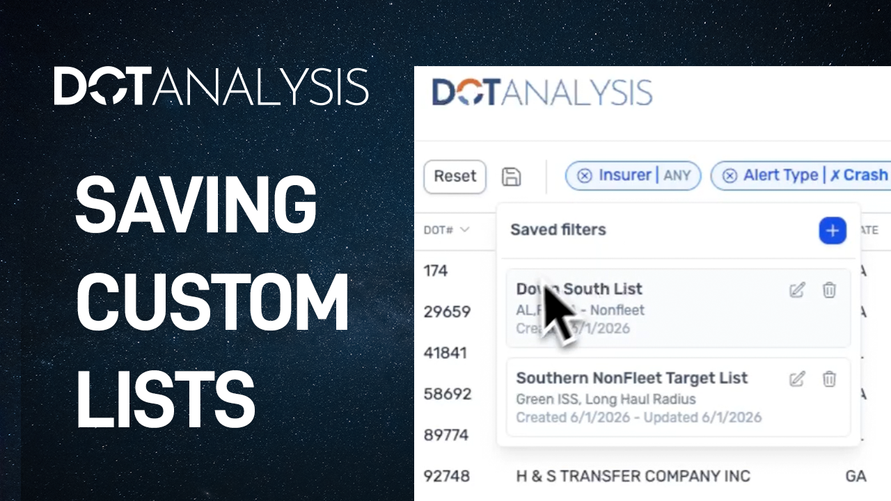 Saving custom lists